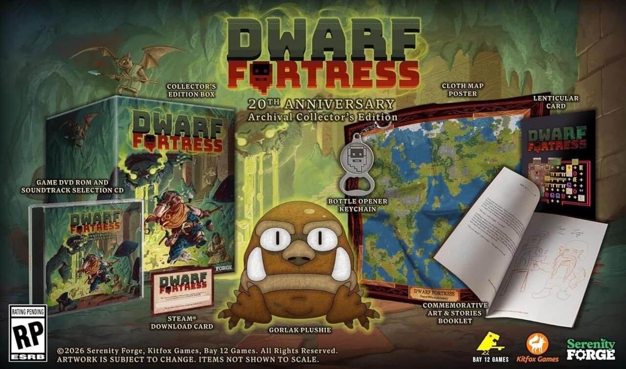 راهنمای خرید نسخه‌ی Dwarf Fortress 20th Anniversary Archival Collector’s Edition